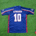 Ajax 1997/98 Retro Football Jersey – Jari Litmanen – Back View