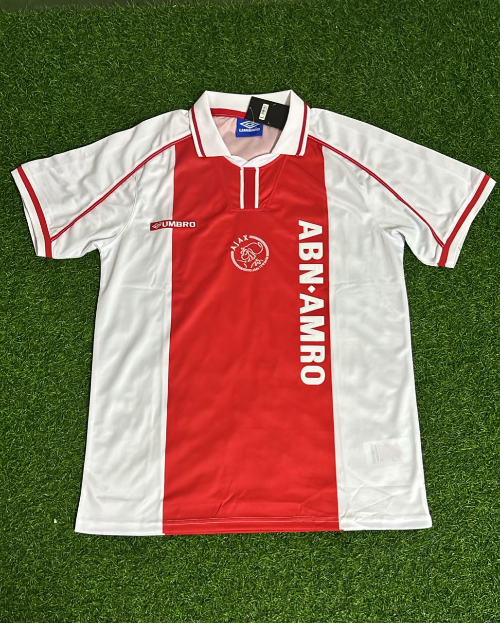 1998/99 Jari Litmanen Ajax Retro Home Football Jersey – Front View
