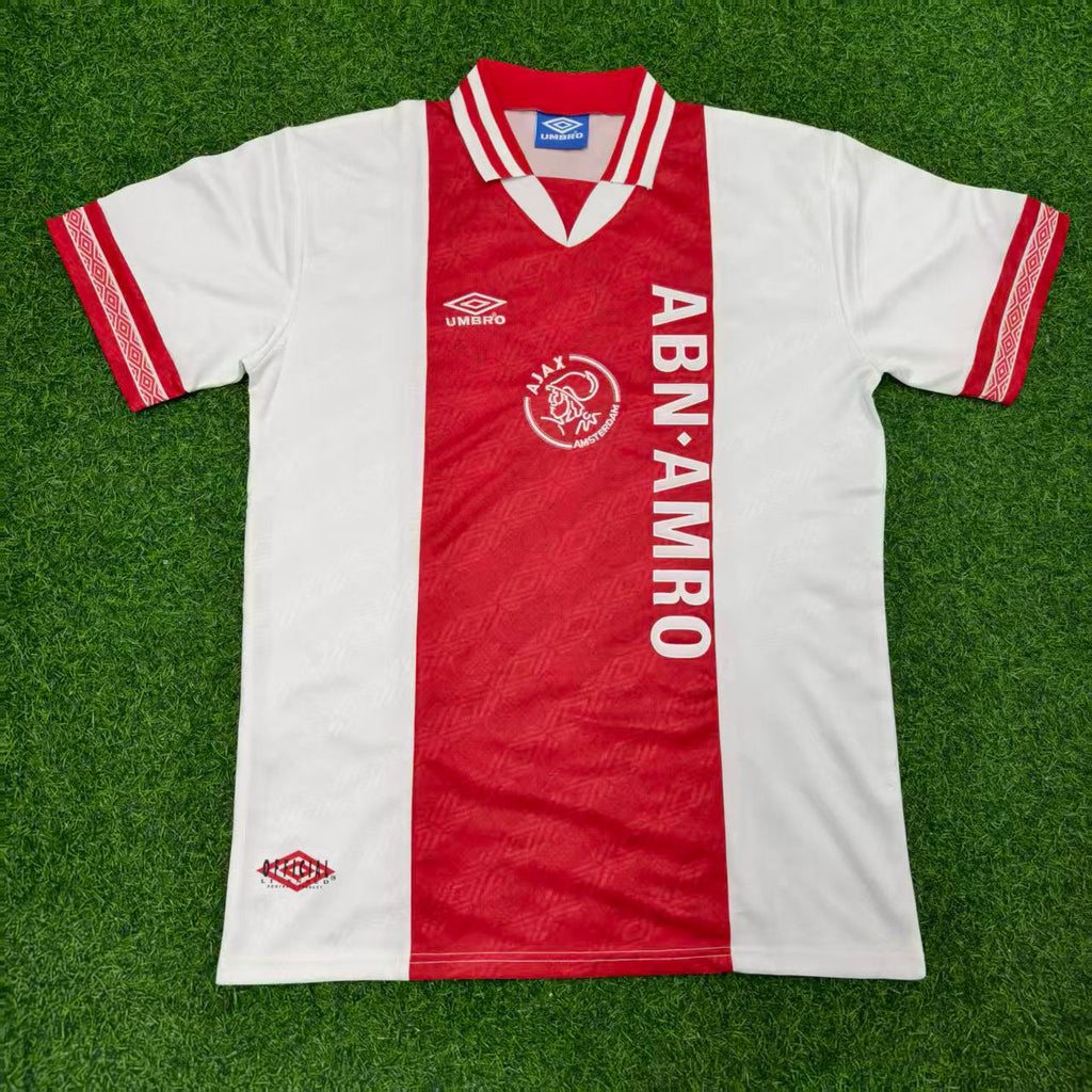 Jari Litmanen Ajax Retro Golden Printing Jersey – Front View
