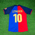 1998/99 Jari Litmanen Barcelona Retro Football Jersey – Back View