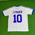 Jari Litmanen Finland Home Retro Football Shirt Jalkapallopaita – Back View