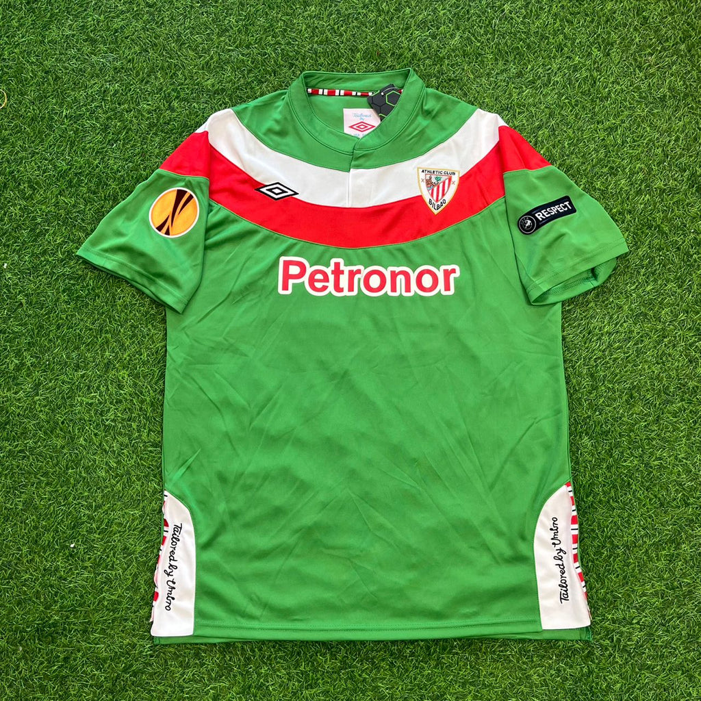 lker Muniain Athletic Bilbao 2012 UEFA Final Retro Football Jersey – Front View