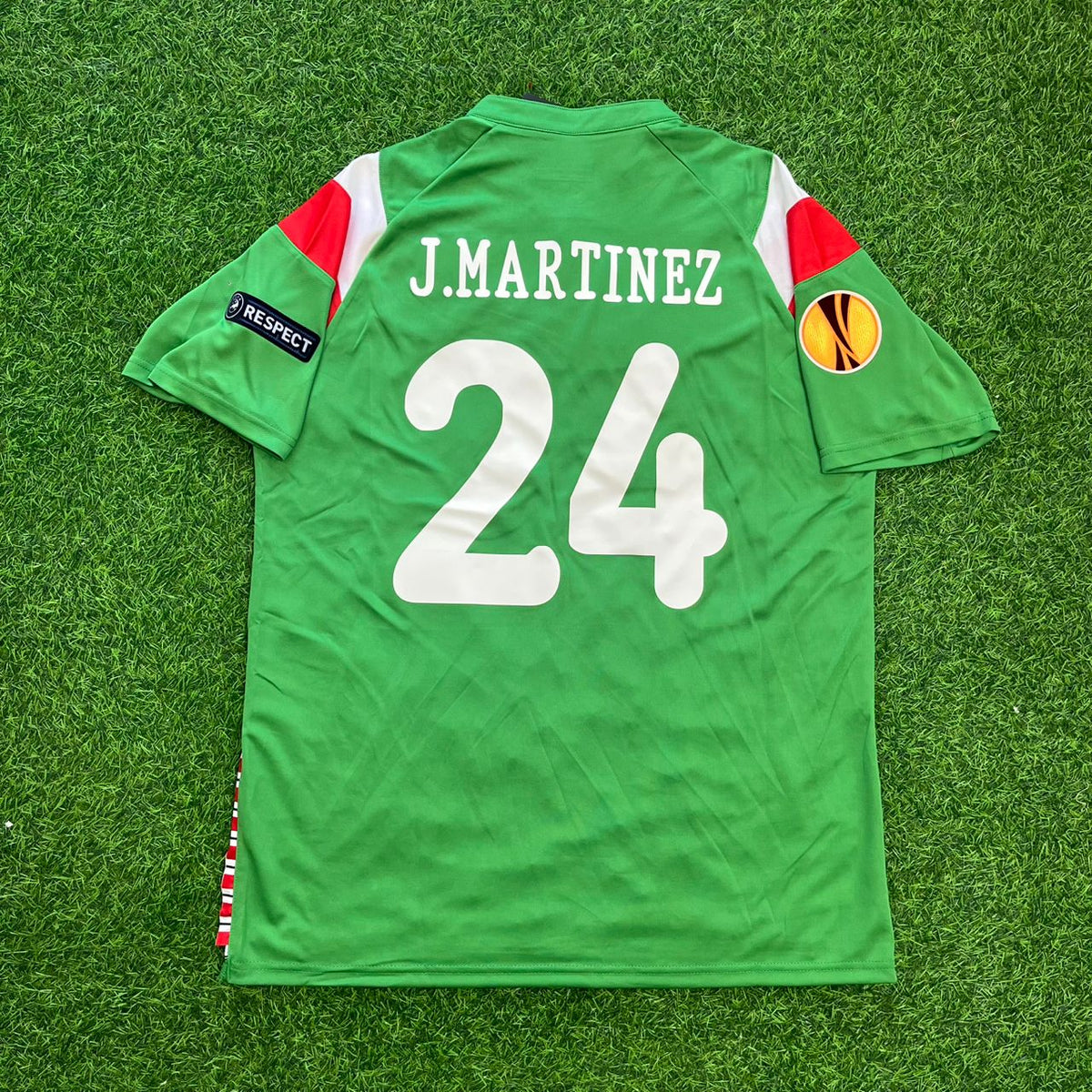 Javi Martínez Athletic Bilbao 2012 UEFA Final Retro Football Jersey – Back View