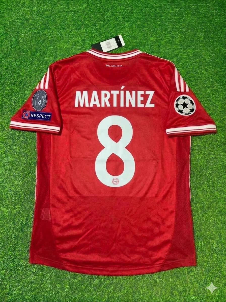 2013 Javi Martínez 8- Bayern Munich Champions League Wembley Final Football Jersey – Back View