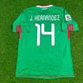 2010 Mexico World Cup Javier Hernández Chicharito Green Home Retro Football Jersey – Back View