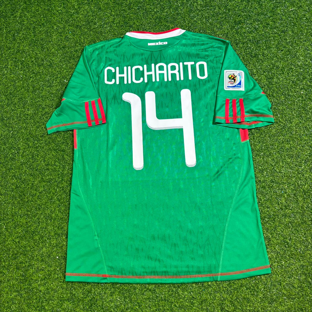 2010 Mexico World Cup Javier Hernández Chicharito Retro Football Jersey – Back View
