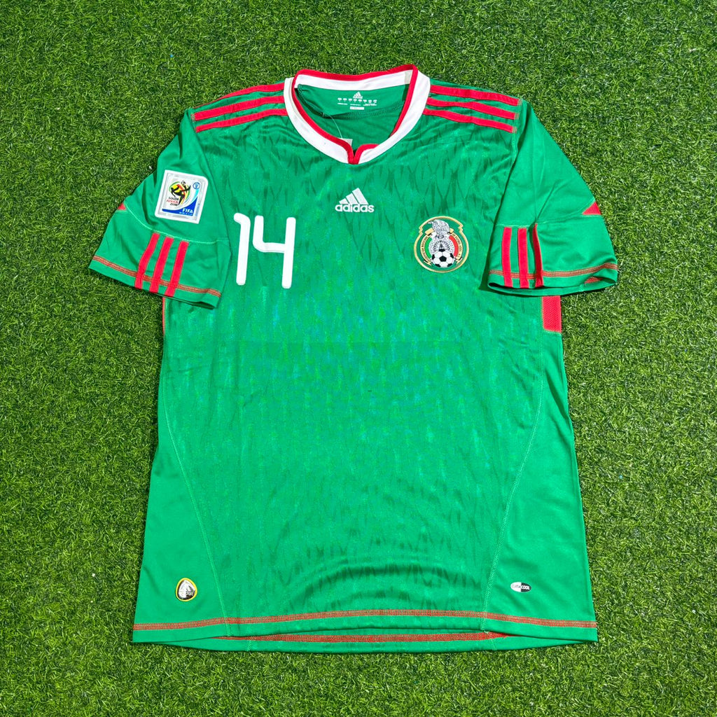 2010 Mexico World Cup Javier Hernández Chicharito Retro Football Jersey – Front View