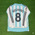 2006 Argentina World Cup Javier Mascherano #8 Retro Long Sleeve Football Jersey – Back View