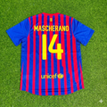 2011/12 Javier Mascherano Barcelona Retro Home Football Jersey – Back View