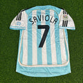 Argentina 2006 World Cup Retro Football Jersey – Javier Saviola – Back View