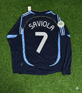 Argentina 2006 World Cup Long Sleeve Retro Football Jersey – Javier Saviola – Back View