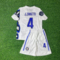 2010/11 Javier Zanetti Inter Milan White Dragon Kids Retro Football Jersey Collection – Back View