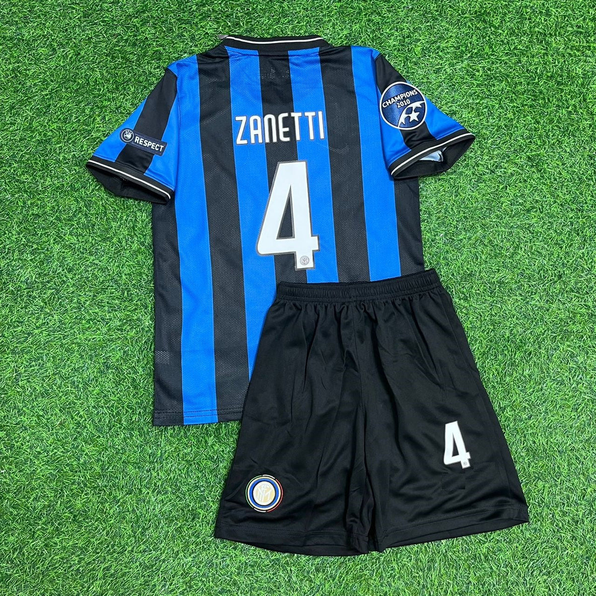 Javier Zanetti Inter Milan Retro Final Football Jersey Collection – Back View