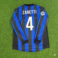 1998 Javier Zanetti - Inter 1999 Retro Football Jersey – Back View
