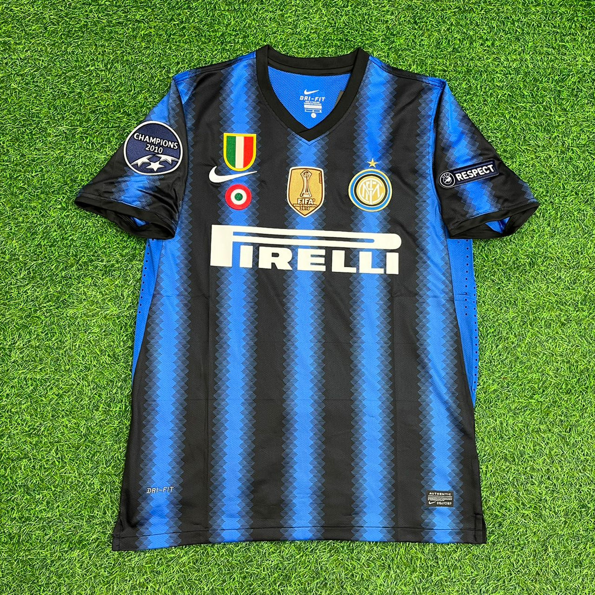 2011 Javier Zanetti - Inter Special Final Football Jersey Soccer – Front View