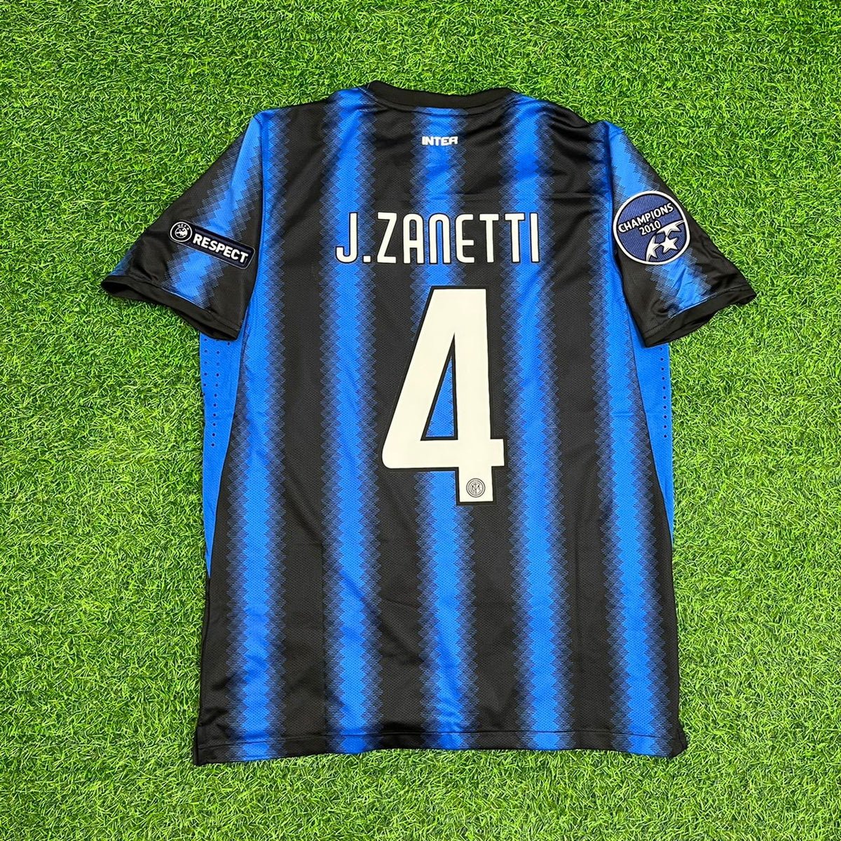 2011 Javier Zanetti - Inter Special Final Football Jersey Soccer – Back View