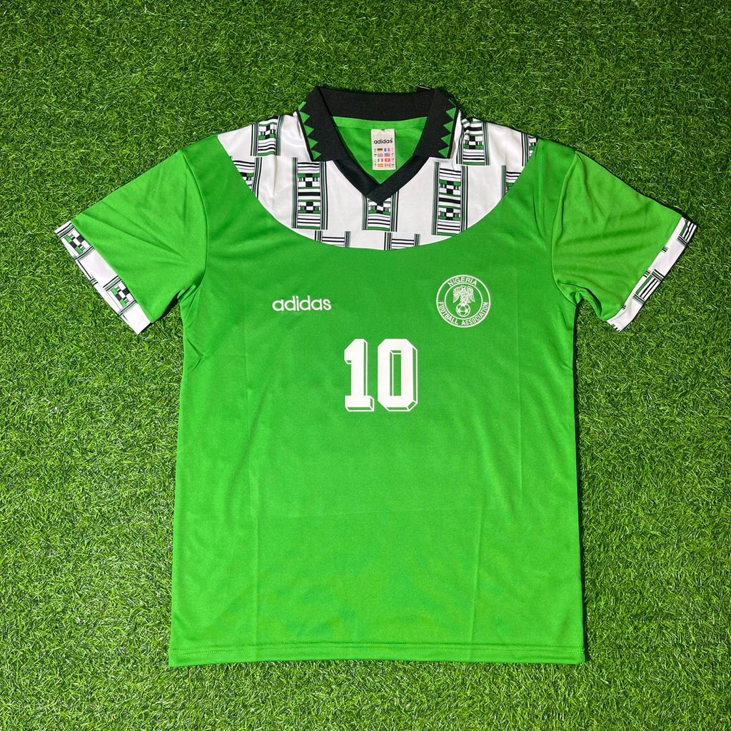 2002 Nigeria World Cup Jay-Jay Okocha Retro Football Jersey – Front View