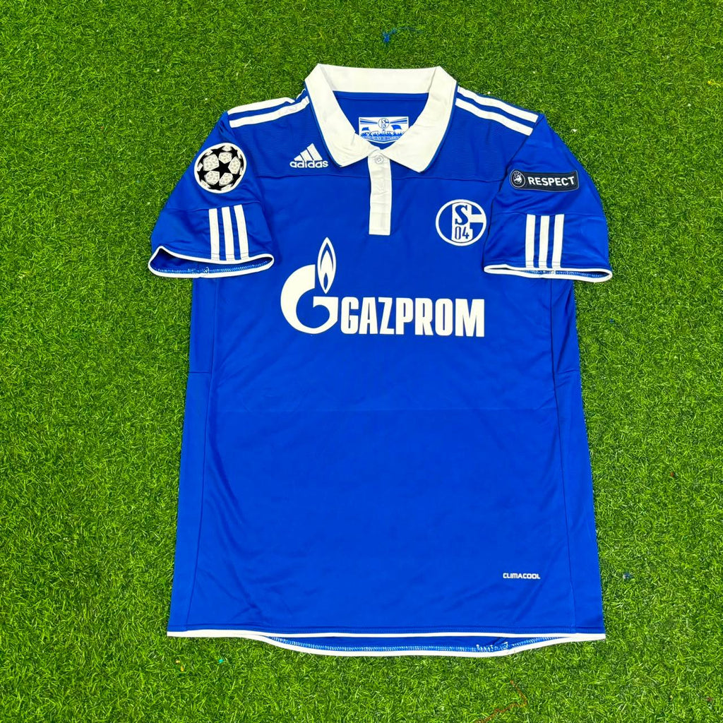 Schalke 04 Season 2010- 11 Retro Champions League Football Jersey – Jefferson Farfán 17- – Front View
