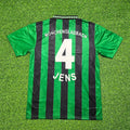 Jens Nowotny #4 Borussia Mönchengladbach 1995 1996 Retro Jersey – Back View