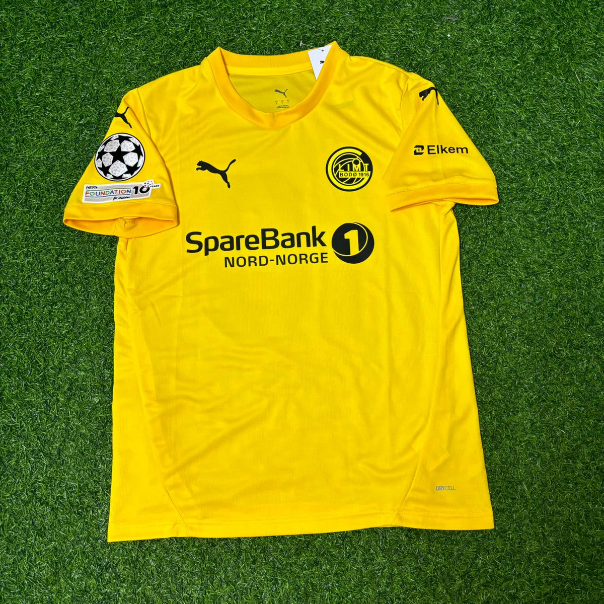 Jens Petter Hauge Bodø/Glimt 2026 Champions League New Season Yellow Football Jersey – Front View