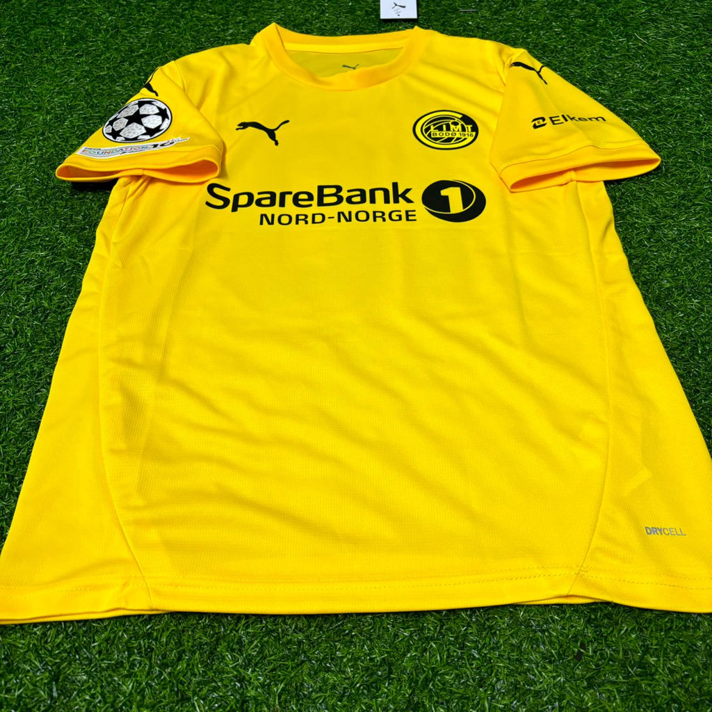 Jens Petter Hauge Bodø/Glimt 2026 Champions League New Season Yellow Football Jersey – 4