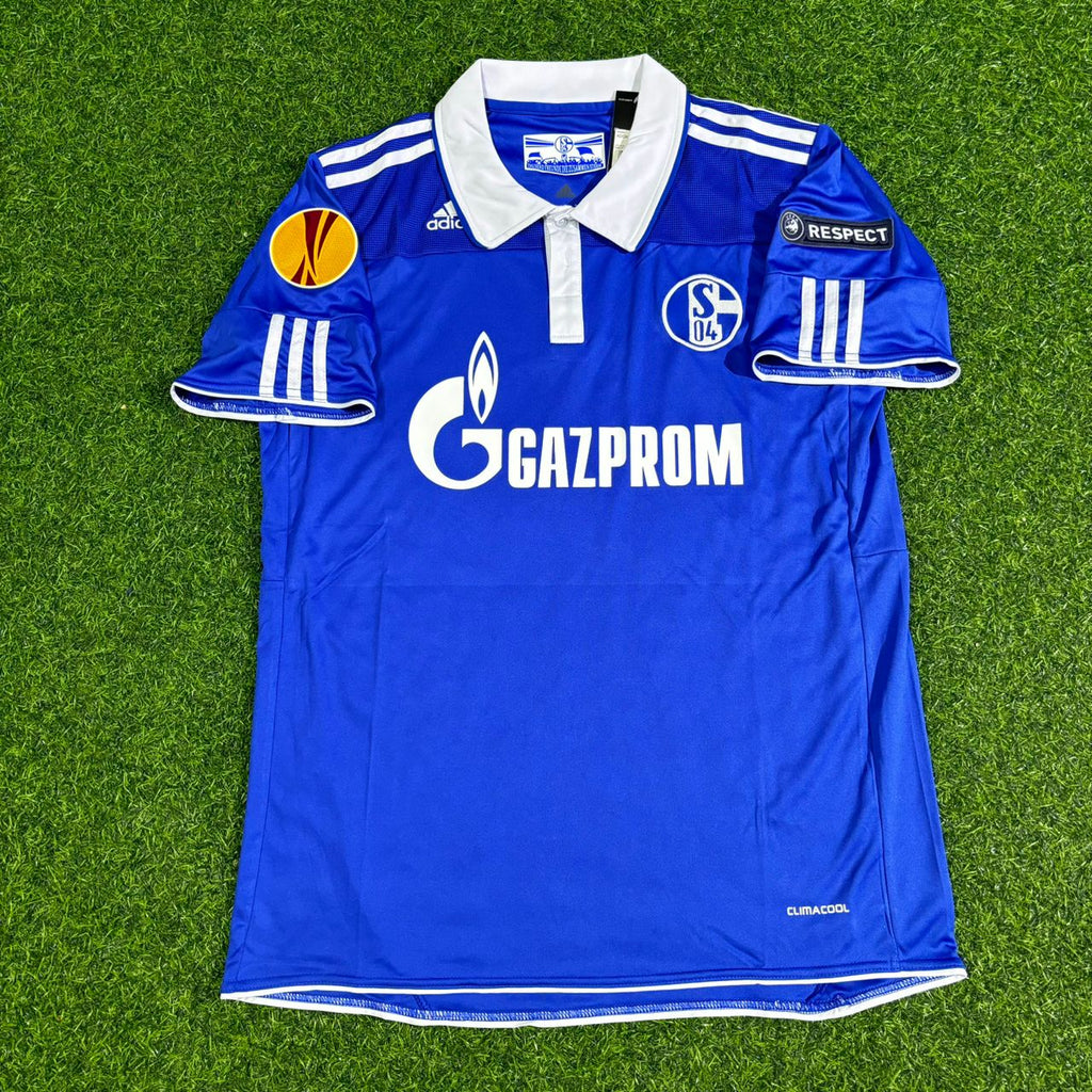 Jermaine Jones Schalke 04 2011-2012 Retro Football Jersey – Front View