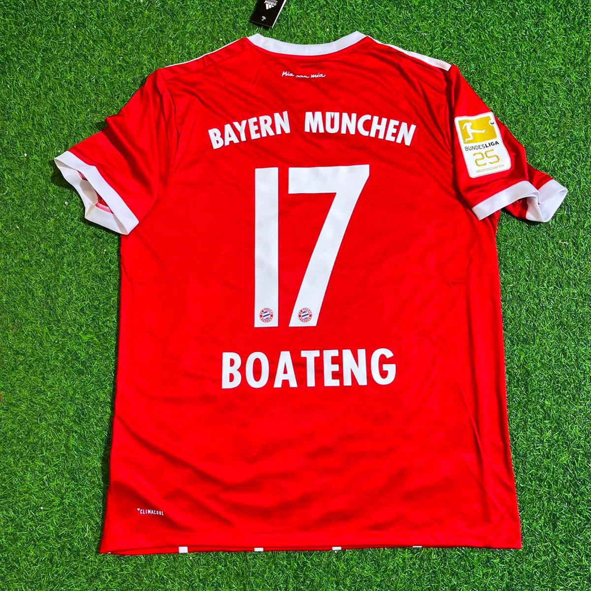 Bayern Munich 2017-2018 Retro Home Jersey – Jerome Boateng – Back View