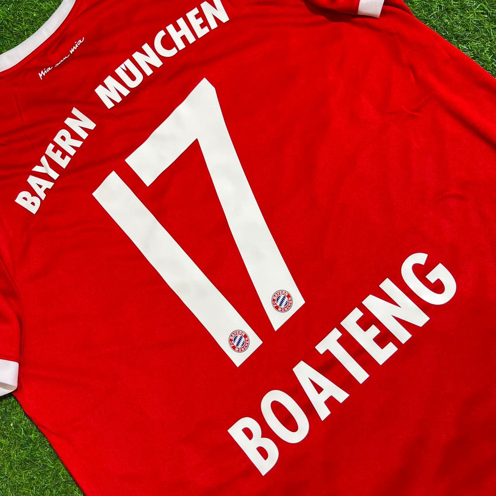 Bayern Munich 2017-2018 Retro Home Jersey – Jerome Boateng – Front View