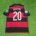 Jerome Boateng Germany Deutschland 2014 World Cup Brazil Black Red Retro Jersey – Back View