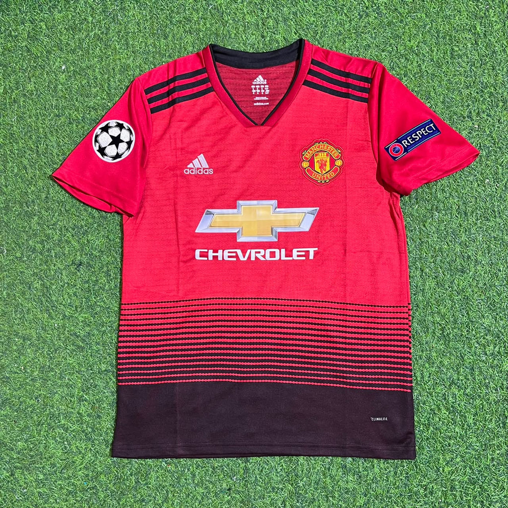 Jesse Lingard #14 Manchester United 2018/2019 Season Home Red Retro Football Jersey – Front View