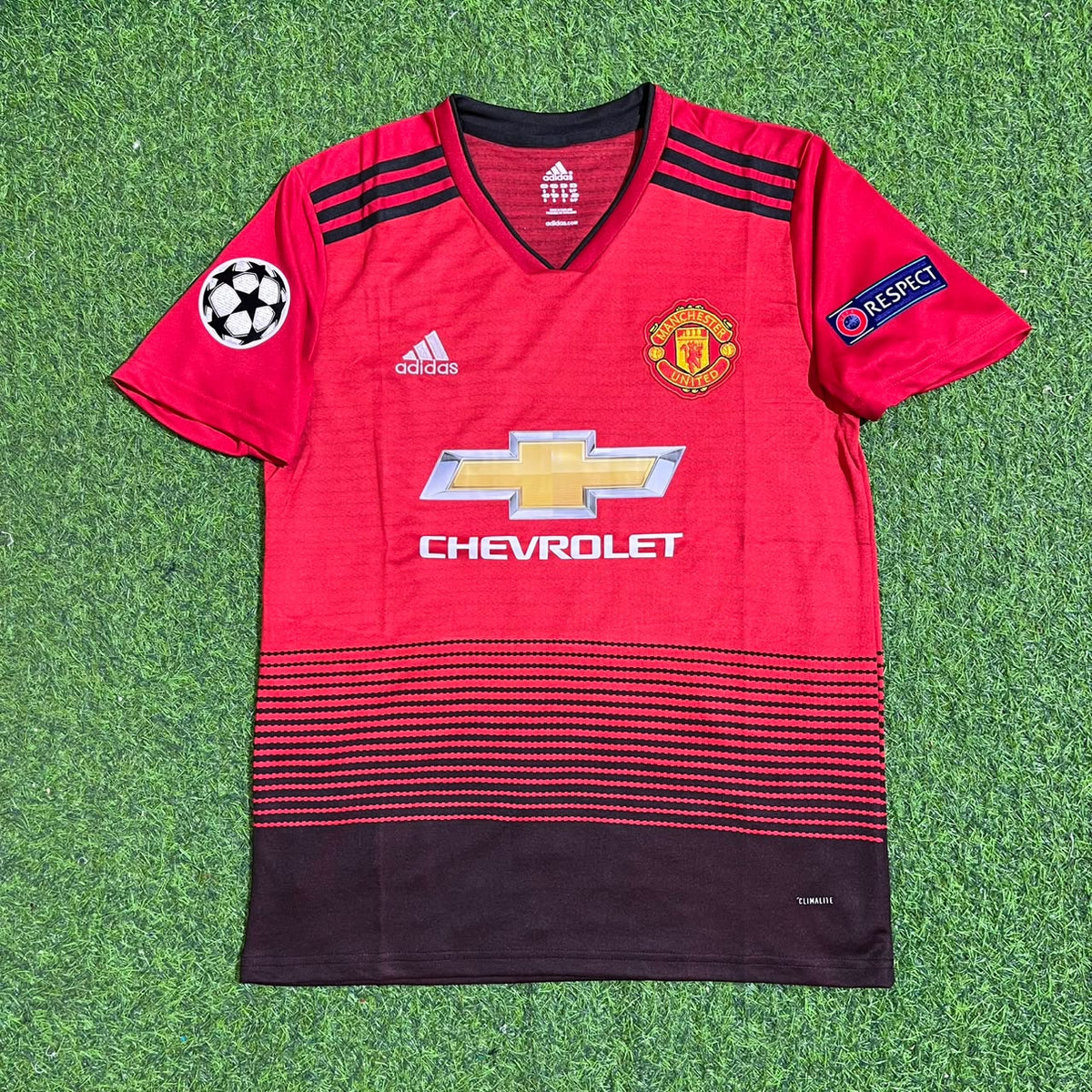 Jesse Lingard #14 Manchester United 2018/2019 Season Home Red Retro Football Jersey – Front View