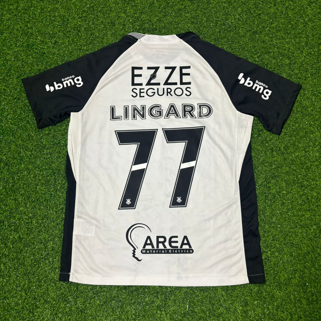 Corinthians 2026 Home White Football Jersey Soccer Kit Shirt – Jesse Lingard #77 – Back View