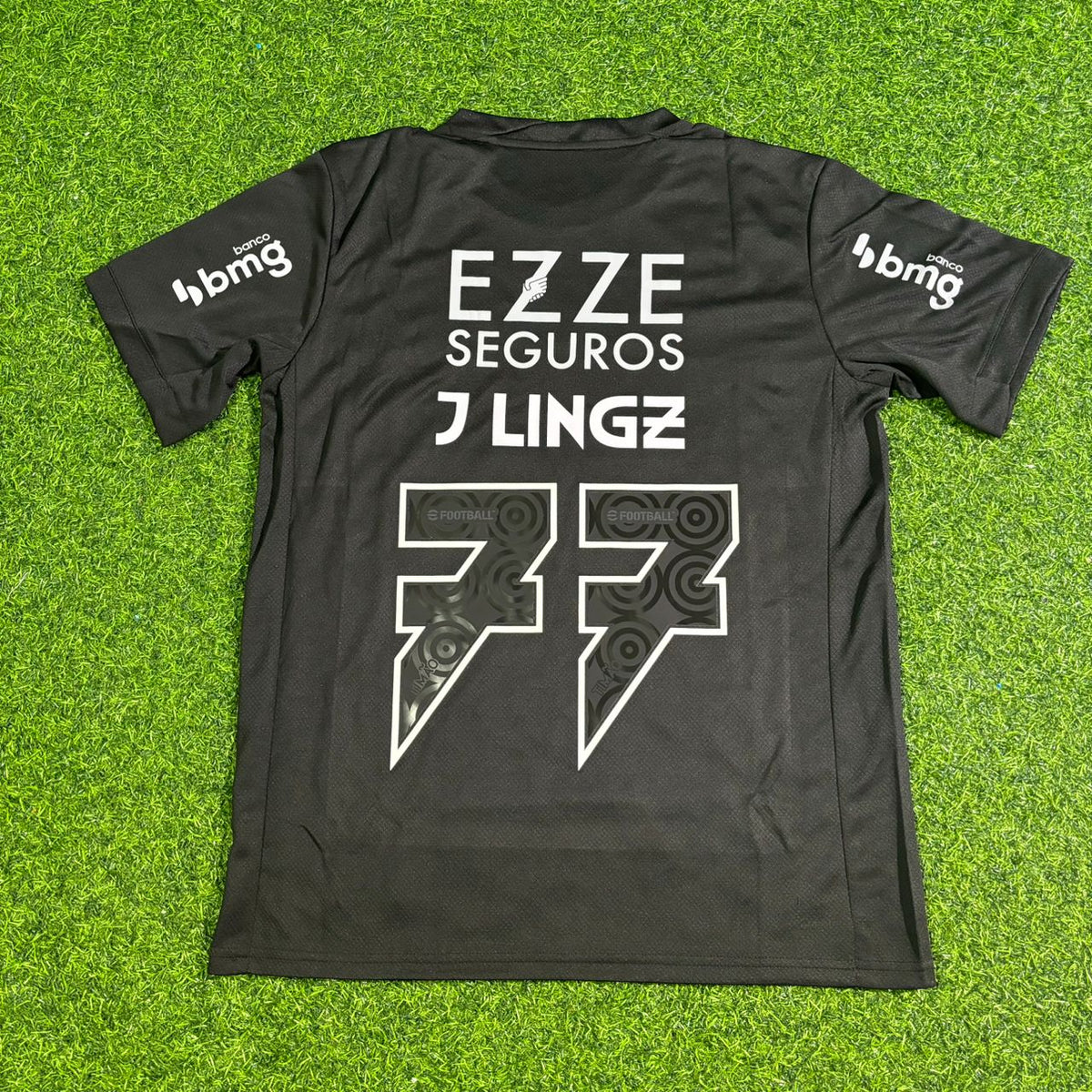 Jesse Lingard “J. Lingz” Corinthians Black Football Jersey – Back View