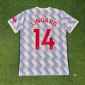 2021/22 Jesse Lingard Manchester United Final Season Away Retro Football Jersey – Back View
