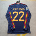 2010 Spain World Cup Jesus Navas - Final Retro Football Jersey – Back View