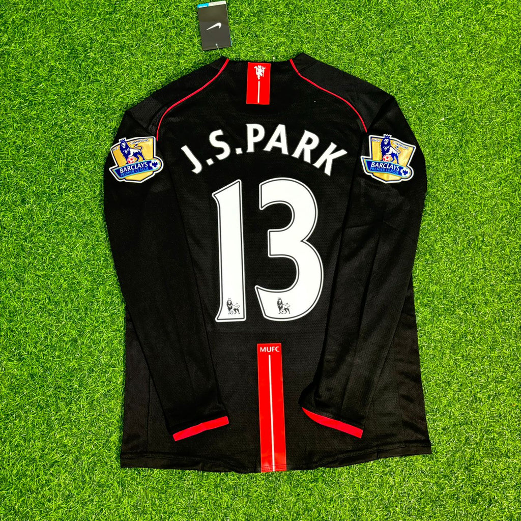 Ji-Sung Park 2007-2008 Manchester United Black Retro Jersey – 4