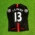 Ji-Sung Park 2007-2008 Manchester United Black Retro Jersey – Back View
