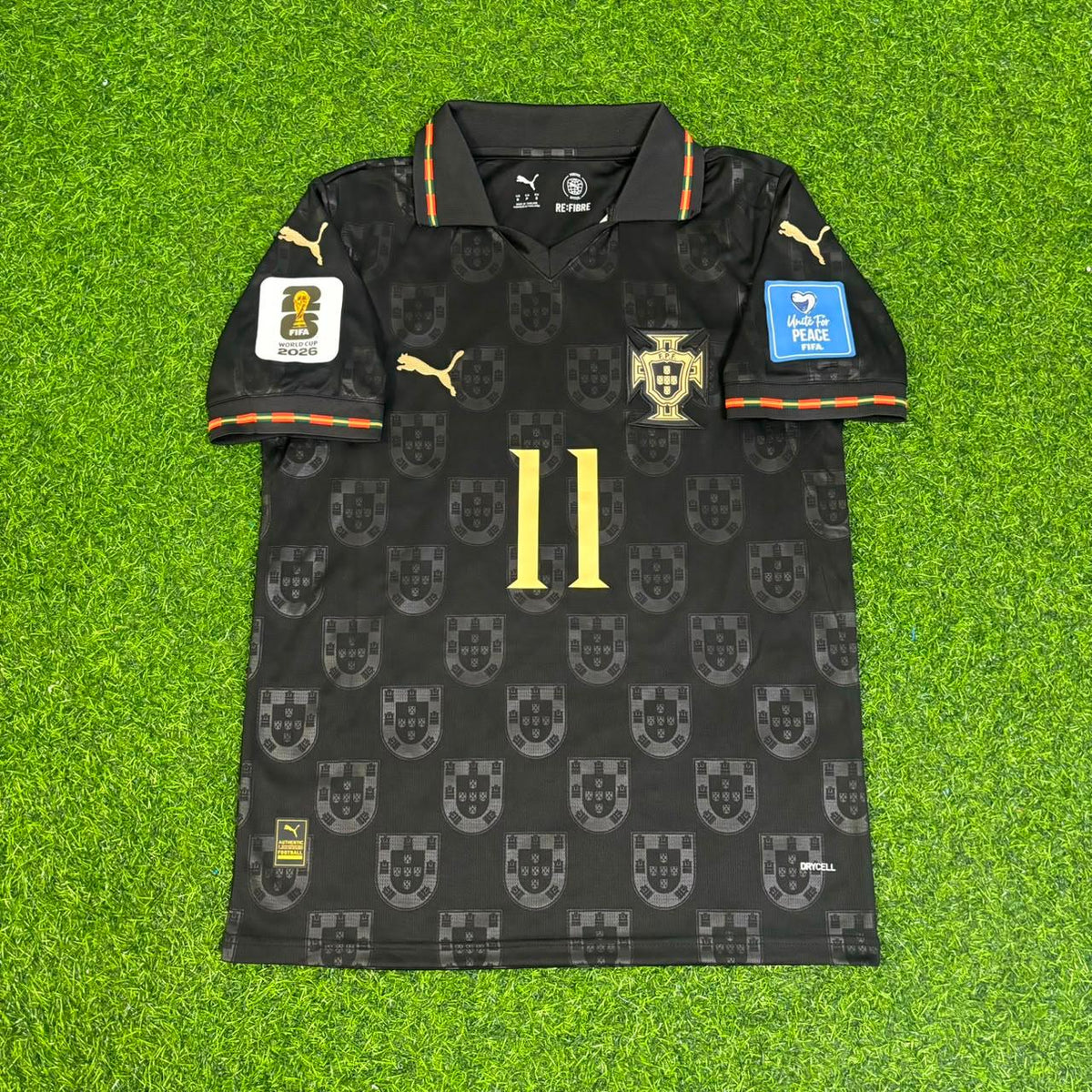 Portugal 2026 World Cup Black Football Jersey – João Félix – Front View