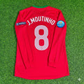 João Moutinho #8 Portugal EURO 2012 Long Sleeve Retro Football Jersey – Back View