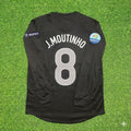 Joao Moutinho #8 Portugal Euro 2012 Away Black Long Sleeve Retro Football Jersey – Back View