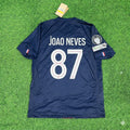 João Neves #87 Football Jersey – Back View