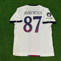 Joao Neves White Jersey – Back View