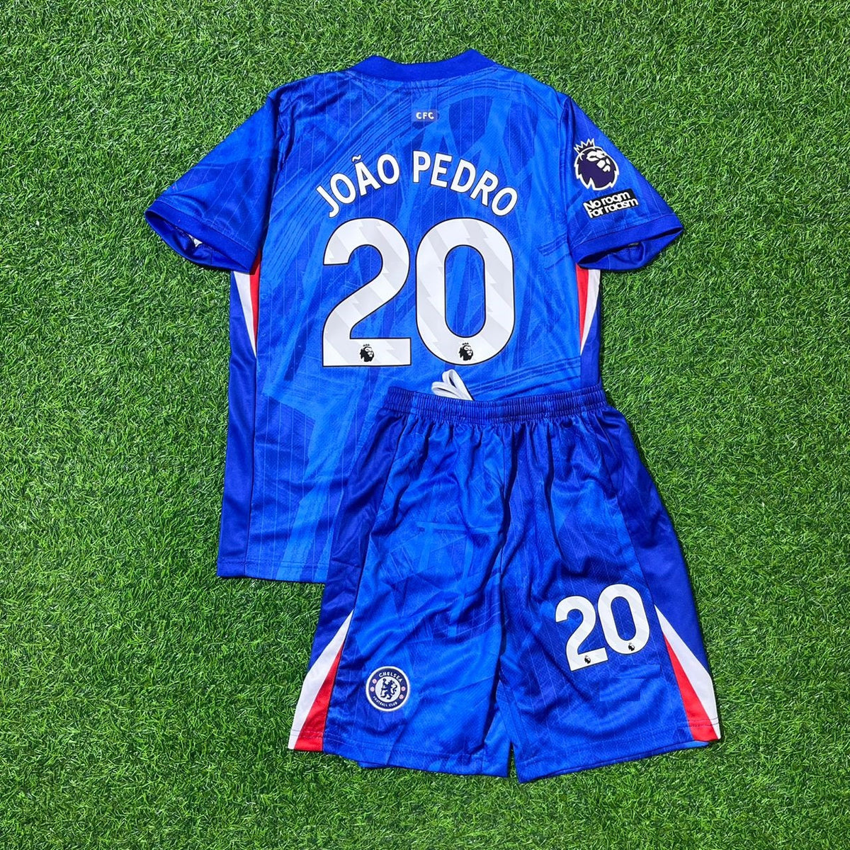 Chelsea 2025 New Season Home Football Jersey – João Pedro – Back View