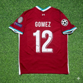 Liverpool 2019 2020 Home Retro Football Jersey – Joe Gomez 12# – Back View