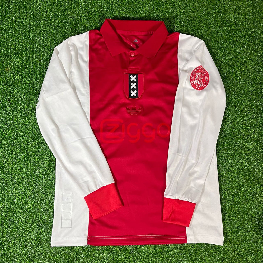 Johan Cruyff 14 – Ajax Commemorative Long Sleeve Retro Shirt Kit Jersey – | | – Front View