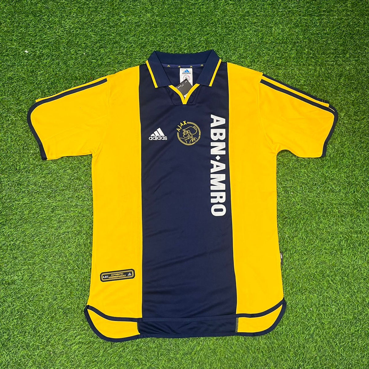 Johan Cruyff Ajax Retro Yellow Football Jersey – Front View
