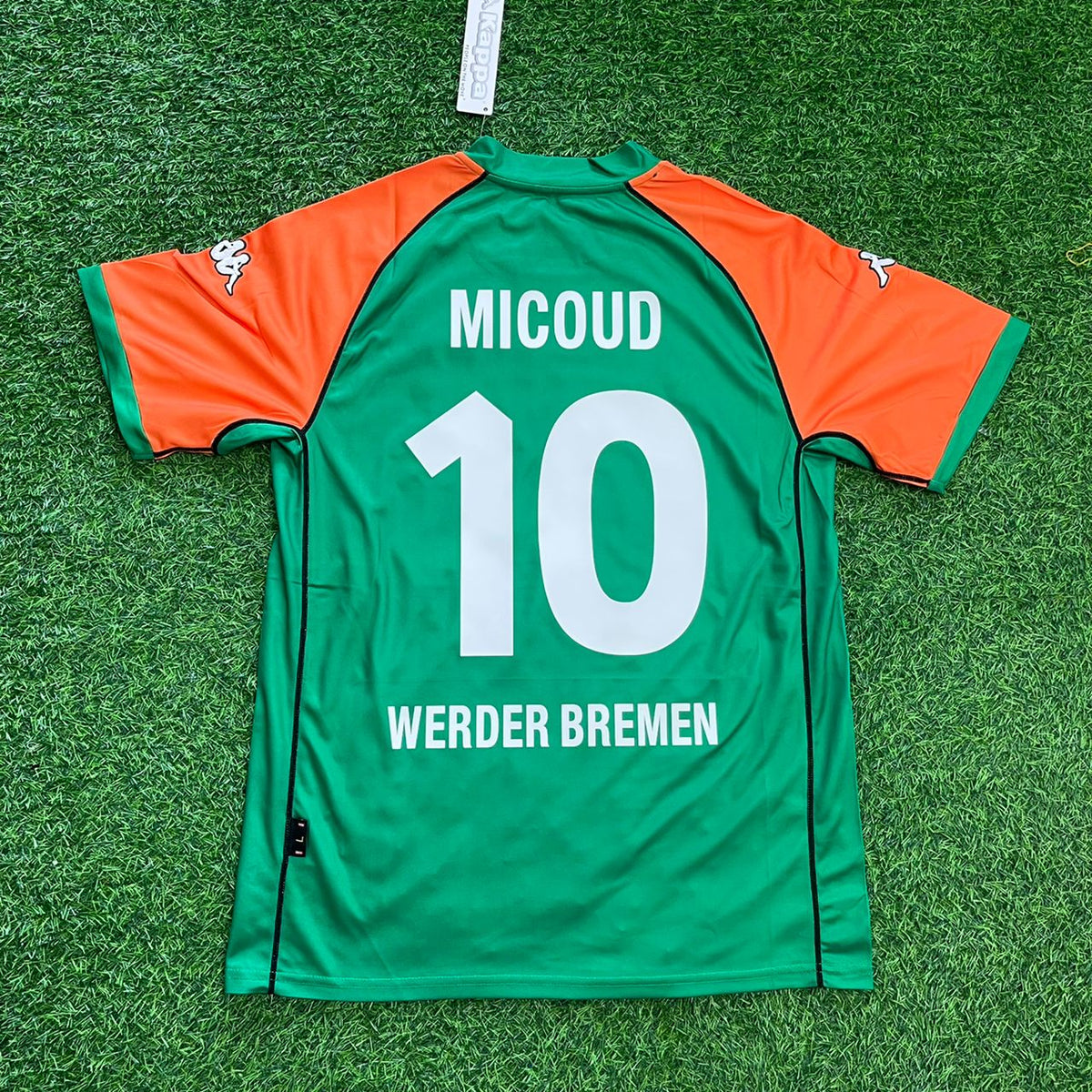 2003/04 Johan Micoud Werder Bremen Heimtrikot Retro Kit – Back View