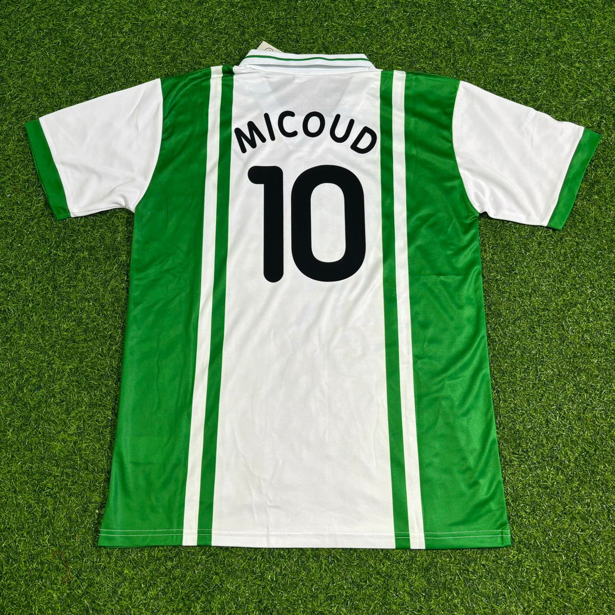Johan Micoud Werder Bremen Retro Football Jersey – Back View