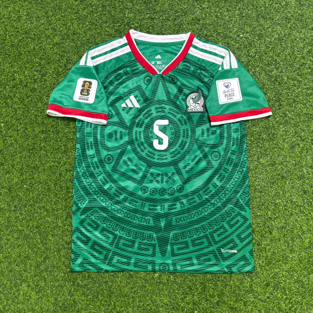 2026 Mexico World Cup Johan Vasquez Home Green Football Jersey – Front View
