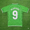 Ireland Retro Green Football Jersey – John Aldridge – Back View